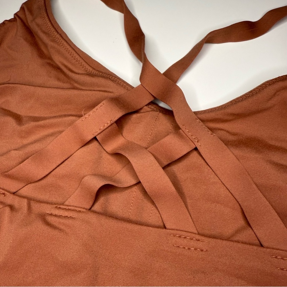aerie Rust Brown Strappy Sports Bra - Picture 4 of 5